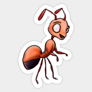 Cute Ant Drawing Sticker